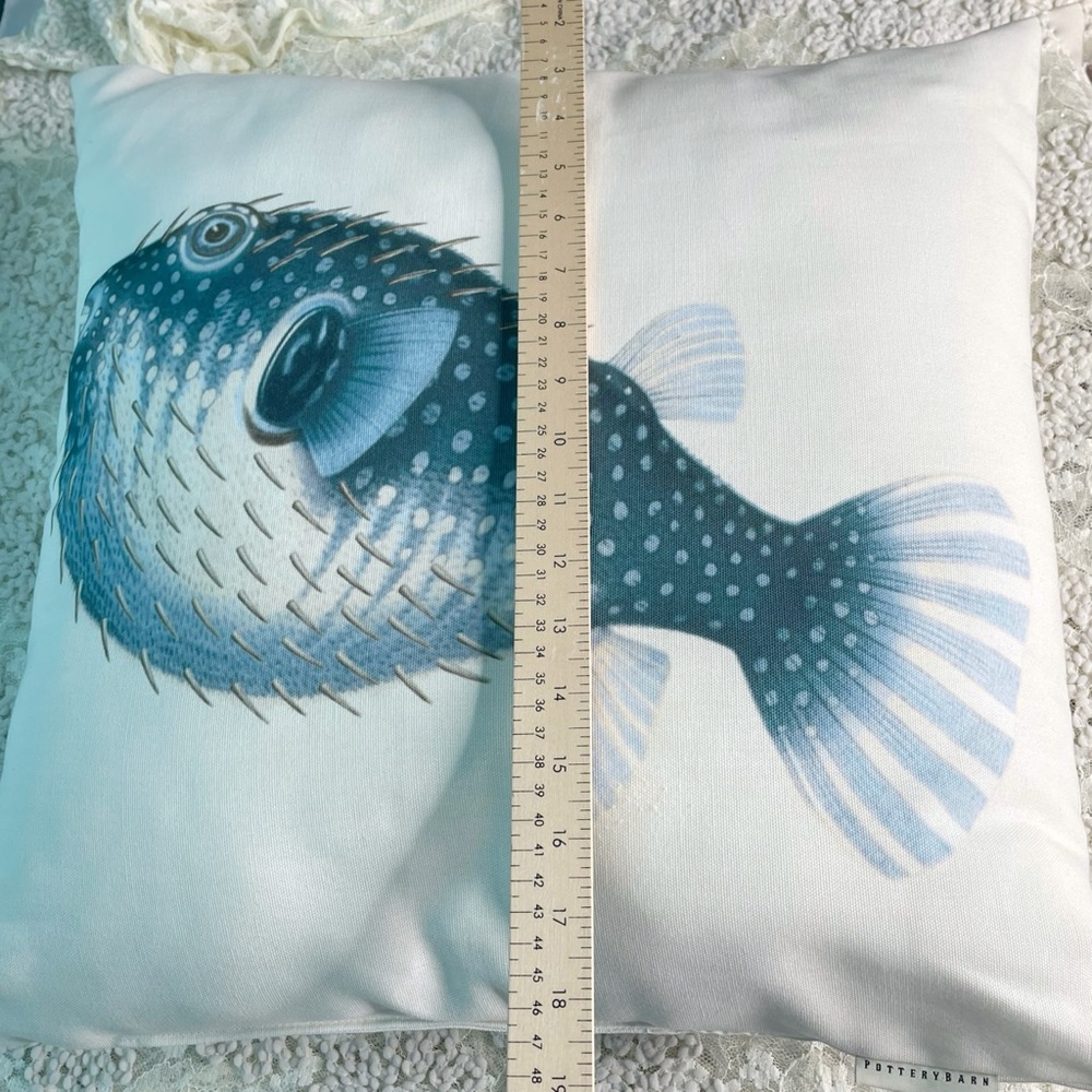 Blue Fish Decorative Pillow - Picture 8 of 8